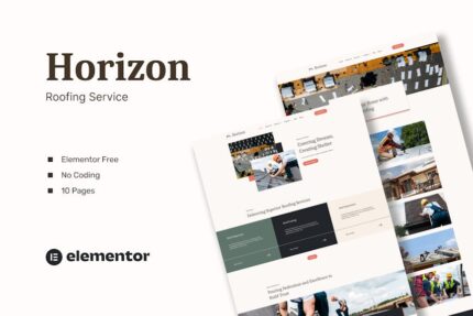 Horizon - Roofing Service Elementor Template Kits