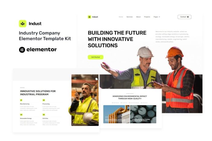 Indust - Industry & Factory Elementor Template Kit