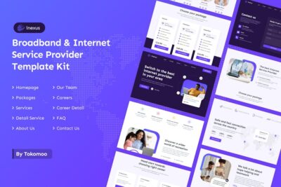 Inexus Broadband & Internet Service Provider Elementor Template Kit