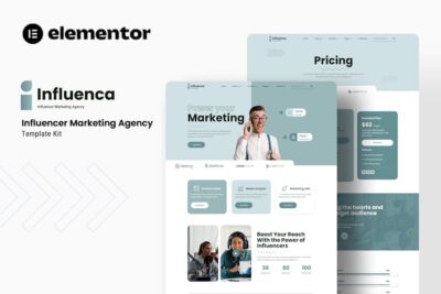 Influenca - Influencer Marketing Agency Elementor Template Kit