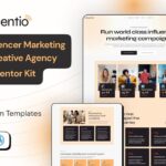 Influentio Influencer Influentio - Marketing & Creative Agency Elementor Pro Template Kit
