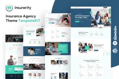 Insurerity - Insurance Agency Elementor Template Kit