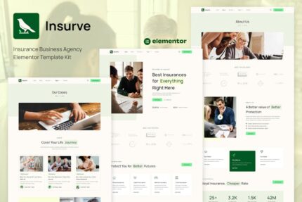 Insurve - Insurance Business Agency Elementor Template Kit