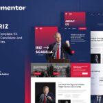 Iriz – Political Candidate & Party Elementor Template Kit