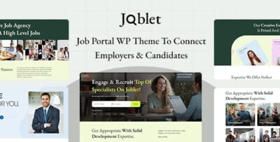 Joblet - Job Recruitment Services WordPress Theme