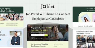 Joblet – Job Recruitment Services WordPress Theme v1.0