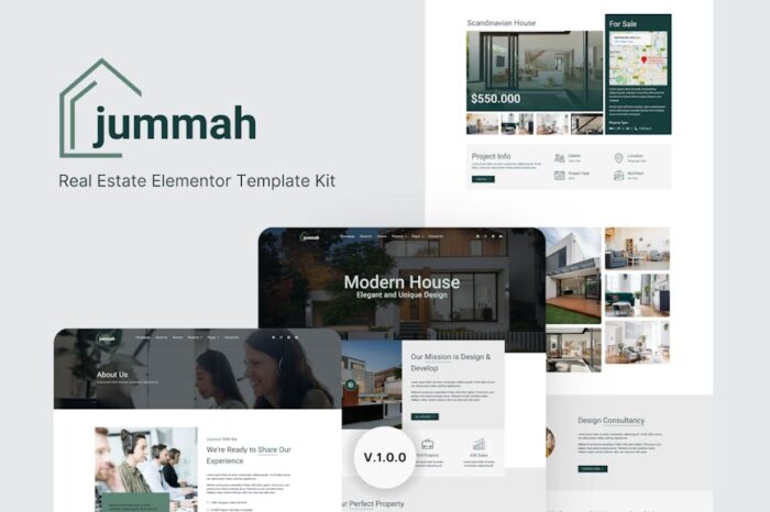 Jummah - Real Estate Elementor Template Kit