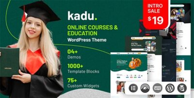 Kadu - Online Courses & Education WordPress Theme