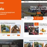 Kamalu - Rental Hiking & Camping Equipment Elementor Pro Template Kit
