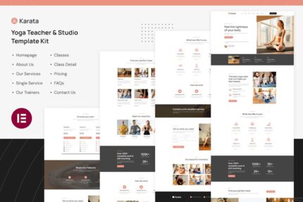 Karata - Yoga Teacher & Studio Elementor Template Kit