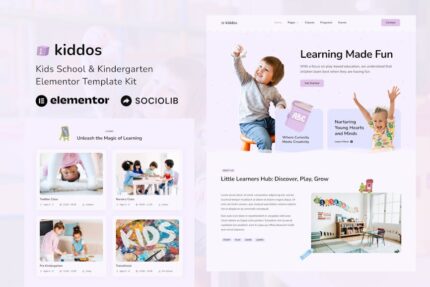 Kiddos - School & Kindergarten Elementor Template Kit