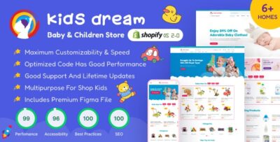 Kids Dream - Baby & Children Store Shopify OS 2.0 Theme