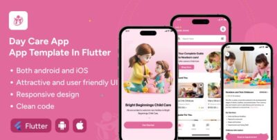 Kidventure app UI template Active Kids Zone app in flutter FunZone app template