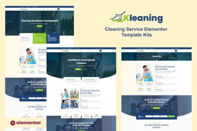 Kleaning - Cleaning Service Elementor Template Kits