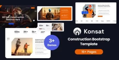 Konsat - Construction Building Bootstrap 5 Template