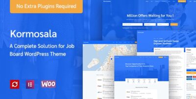 Kormosala - Job Board WordPress Theme v1.0.54