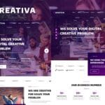 Krativa - Creative & Digital Agency Services Elementor Template Kit