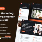 Krono - Marketing Agency Elementor Template Kit