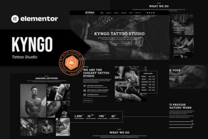 Kyngo - Tattoo Studio Elementor Template Kit