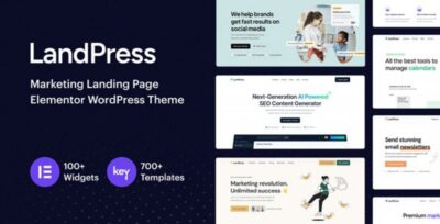LandPress - Marketing Landing Page Elementor WordPress Theme v 1.1