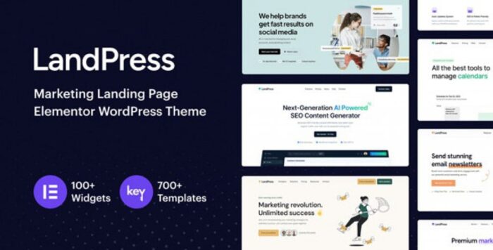 LandPress – Marketing Landing Page Elementor WordPress Theme v 1.1