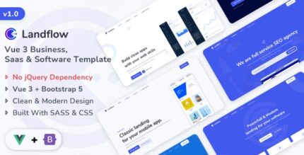 Landflow - Vue 3 Multipurpose Business, Saas & Software Template