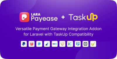 Lara PayEase Versatile Payment Gateway Integration Addon for TaskUp