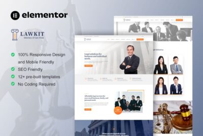 Lawkit - Attorney Law Firm Elementor Template Kit