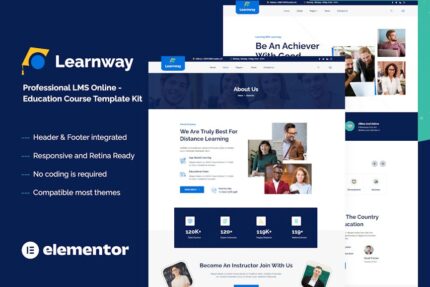 Learnway - Professional Online Education Courses Elementor Template Kit