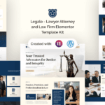 Legalo - Lawyer Attorney and Law Firm Elementor Template Kit