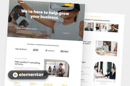 LikeIT - Consulting Agency Elementor Pro Template Kit