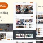 Linqbuzz - Blog & Magazine Elementor Pro Template Kit