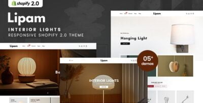 Lipam - Interior Lights Responsive Shopify 2.0 Theme