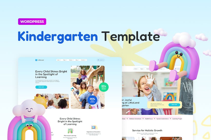 LittleLand - Kindergarten Template Elementor Pro Template Kit LittleLand - Kindergarten Template Elementor Pro Template Kit