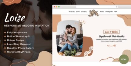 Loise - Responsive Wedding Invitation