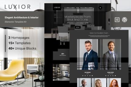 Luxior - Architecture & Interior Elementor Template Kit