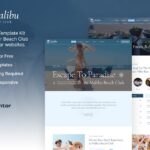Malibu - Beach Club & Lounge Bar Elementor Template Kit