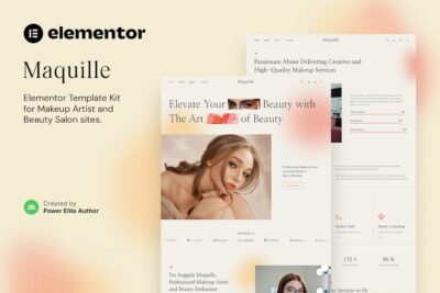 Maquille - Makeup Artist & Hair Stylist Elementor Template Kit