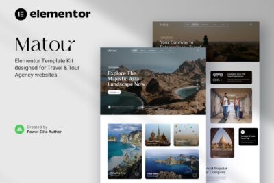 Matour – Tour & Travel Agency Elementor Template Kit