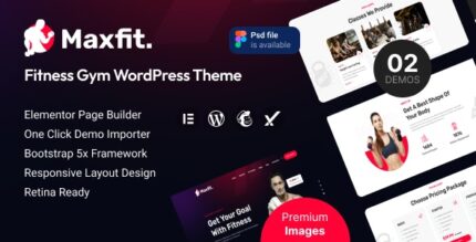 Maxfit – Fitness Gym WordPress Theme