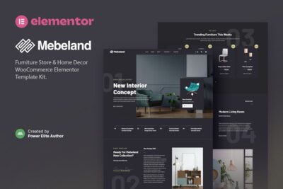 Mebeland - Furniture Store Elementor Pro Template Kit