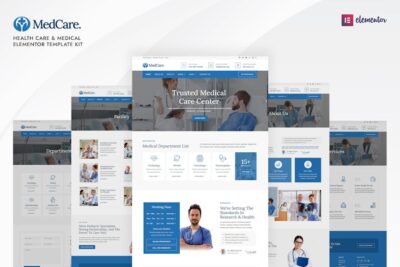 Medcare - Health Care & Medical Elementor Template Kit