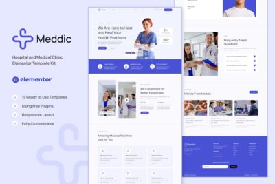 Meddic - Hospital and Medical Clinic Elementor Template Kit