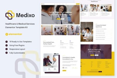 Medixo - Healthcare & Medical Services Elementor Template Kit