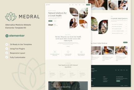 Medral - Alternative Medicine Website Elementor Template Kit