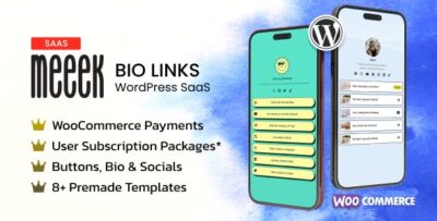 Meeek - Bio Links SaaS (WordPress) v1.6.2