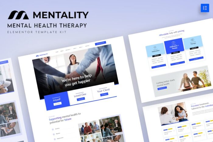 Mentality - Mental Health Therapy Elementor Template Kit