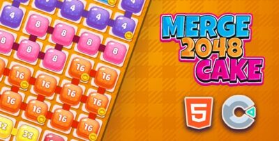 Merge 2048 Cake - Html5 (Construct3)