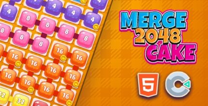 Merge 2048 Cake - Html5 (Construct3)