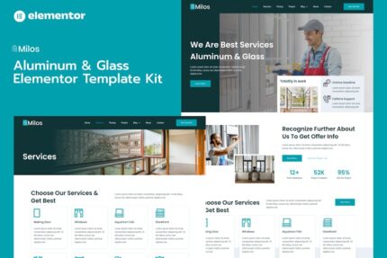 Milos - Aluminum & Glass Elementor Pro Template Kit